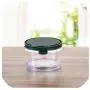 Plastic sealed cans bottle transparent storage tank with lid seasoning jar kitchen grain cereals snack storage box mx6201053,570ml-green