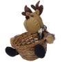 NUOBESTY Christmas Candy Storage Basket Xmas Storage Basket Fruits Container Basket Box Jar Christmas Party Gift Holder for Home Party Decoration (Elk)