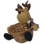 Weihnachts-Süßigkeitenkorb Xmas Aufbewahrungsbehälter Obstbehälter Korb Schale Weihnachtsfeier Geschenkhalter für Heimparty Dekoration (Elch)