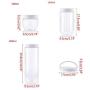 Kitchen Transparent Food Storage Container with Lids Sealing Pot Cereal Grain Bean Rice Sealed Plastic Milk Powder Jar,X