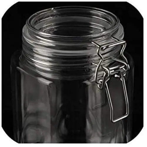 1250 ml Kunststoff-Würfelbehälter mit Clipverschluss, lebensmittelechter Behälter für Lebensmittel, Geschirr, Konservierung, Mehl, Pasta, Gewürze