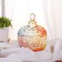Food Storage Containers Creative Glass Candy Jar Home European Style Covered Storage Box Leak Proof Airtight (Color : B)