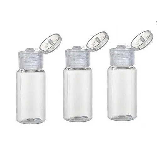 12Pcs 15ml/0.5oz Empty Plastic Sample Bottle Container Jar Pot Vial with Flip Lid Perfect for Emollient Water Shower Gel Emulsion Etc(Clear) 12Pcs 15ml/0.5oz Empty Plastic Sample Bottle Container Jar Pot Vial with Flip Lid Perfect for Emollient Water Shower Gel Emulsion Etc(Clear)