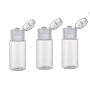 12Pcs 15ml/0.5oz Empty Plastic Sample Bottle Container Jar Pot Vial with Flip Lid Perfect for Emollient Water Shower Gel Emulsion Etc(Clear)