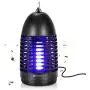 Piégeuse à Moustiques Électrique 8W YUNLIGHTS - Piège à Insectes Volants, Appareil à Moustiques Plug-in avec Crochet, Lampe à Moustiques Suspendue, Piège à Insectes Volants pour Usage Intérieur, Modèle Amélioré (Noir)