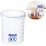 DokFin Slime Containers, Apothecary Jars Dry Food Storage Containers with Screw-On Lids, Keeps Glue Putty Fresh Clear Slime Storage Containers for Sugar, Flour, Rice, 3 Sizes