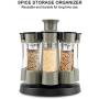 8 Pcs/Set Combination Plastic Seasoning Jar, Spice Bottle Jar Cruet Salt Pepper Storage Organizer Kitchen Tool