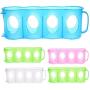 Tzichi - Bottles,Jars & Boxes - Beer Can Storage Holder Organization Fridge Rack Plastic Space Color Random Delivery 27.5 7 10cm - Jars Boxes Bottles Jars Boxes Japan Kitchen Beer Fridge Holder Rack S