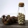 Glasbehälter & Gläser | Großpackungsbehälter für Lebensmittel & Gewürze | mit Deckel, Korkkolonne, versiegelt | Organizer für Konserven | von HUDITOOLS | 1 Stück