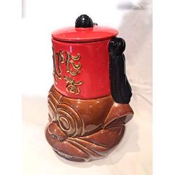 APE Exotica Band and Live Tiki Carver Ceramic Cookie Food Canister Container Jar