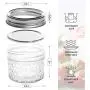 SXUDA Mason Jar BPA-freie Mini-Tiegel mit Standarddeckeln und Bändern, Jelly-Tiegel für Marmelade, Honig, Hochzeitsschuhe, Duschduschuhe, Babybrei, DIY Magnet Gewürzbehälter, 25er Pack