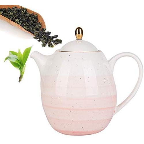 Voici une traduction possible :

Bouilloire Céramique Vintage 1100ml, Grand Volume, Filtre Inox, Jar de Stockage d'Eau, Culture du Thé Chinoise, Thé Jasmin Vert, Thé Noir, Café, Lait, Salon, Amoureux du Thé, Rose.