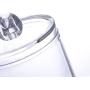 Creative Clear Acrylic Storage Jar Holder Transparent Cotton Swabs Stick Cosmetic Makeup Cotton Pad Jar Makeup Organizer Case,Clear