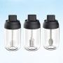 UPKOCH 3PCS Glass Seasoning Jars Set Honey Jar with Dipper Oil Bottle with Brush Condiment Pot with Spoon 250ml