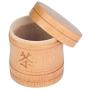 Tea Storage Holder Container,Portable Bamboo Lightweight Tea Jar Storage Holder Container Box Wood Bucket Small Can for Home Office Living room
