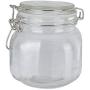 AKKAPEARY 750ML Airtight Wide Mouth Quart Jam Spice Clear Glass Preserving Jar Canning Food Prep Storage Cooking Baking Tool Cookware Serveware Tabletop Home Kitchen Restaurant Hotel Holiday Gift