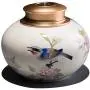 Pot en céramique décoratif peinte à la main pour pâtisserie, thé, gâteaux, rangement de cuisine, accessoires décoratifs (Couleur : A, Taille : 13,81 x 12,3 cm) Pot en céramique décoratif peinte à la main pour pâtisserie, thé, gâteaux, rangement de cuisine, accessoires décoratifs (Couleur : A, Taille : 13,81 x 12,3 cm)