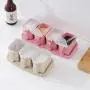 DUDDP Lager Spice-Set, Gewürzbox mit Deckel, Wiederverwendbare Gewürzgläser, Gewürzbox mit Löffel (Farbe: Rosa3)