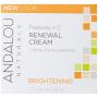 Andalou Naturals Brightening Probiotic + C Renewal Cream,1.7 Fl Oz