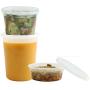 Food Storage Containers with Lids | Foodsavers Deli Containers, Microwave Temperature Resilient, Leak Proof & Reusable - Size - 8 oz x 12-16 oz x 12-32 oz x 12 | Pack of 36