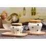 Lucky lu White Garlic Ginger Keeper Vented Ceramic Storage Container Hollow Ceramic Storage Tank Bamboo Cover Kitchen Storage Container (Small)