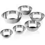 Charlies CKW Premier Stainless Steel Mixing Bowls Set of 6 including 3/4, 1.5, 3, 4, 5, and 8 qt Polished Mirror Finish Nesting Bowls Convenient Cookware for Grilling, Cooking, Baking, Gifts, and more Charlies CKW Premier Stainless Steel Mixing Bowls Set of 6 including 3/4, 1.5, 3, 4, 5, and 8 qt Polished Mirror Finish Nesting Bowls Convenient Cookware for Grilling, Cooking, Baking, Gifts, and more