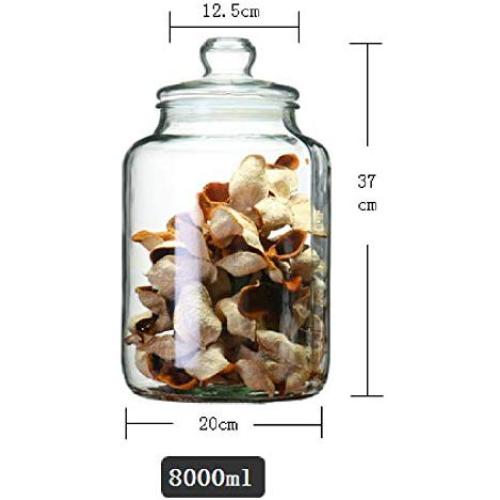 Yl Ly Glass Storage Jars Sealed Transparent Lead-Free Medicinal Material Small Green Orange Tangerine Peel Moisture-Proof Canned Grain 8Yl Lyml