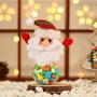 TOYANDONA 4pcs Christmas Candy Jar, Snowman/Bear/Santa Claus/Elk Candy Storage Container Plastic Candy Holder for Home Party Decoration