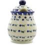 Polish Pottery 8-inch Jar with Lid (Boo Boo Kitty Paws Theme) + Certificate of Authenticity