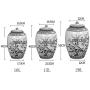 Cereal Containers Sealed Cans Ceramic Storage Jars Pickles Kimchi Jars Kitchen Purchase Box Candy Jars Containers