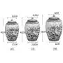 Cereal Containers Sealed Cans Ceramic Storage Jars Pickles Kimchi Jars Kitchen Purchase Box Candy Jars Containers