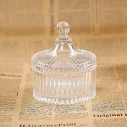 | Storage Bottles & Jars | Glass creative Transparent jewelry box wedding candy box Storage Wedding Ring Trinket Box with Crystal Holder Earring Tank | by HUDITOOLS | 1 PCs