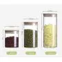 Glass Jar With Bamboo Lid Food Candy Storage Bottles Tea Container Cup Sealing Kitchen Accessories,350Ml Glass Jar With Bamboo Lid Food Candy Storage Bottles Tea Container Cup Sealing Kitchen Accessories,350Ml