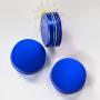 23pcs 2oz/60ml Blue Aluminum Tin Jar with Screw Lid and Blank Labels