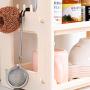 HMANE 3 Tier Spice Rack Sundries Storage Rack Plastic Storage for Spice Bottles/Jars/Seasonings/Supplies for Kitchen Cabinet Bathroom - (Nordic Beige)