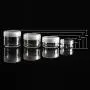 Hicarer 20 Pieces Cosmetic Containers Travel Pot Jar Set with Lid for Creams Sample Make-up Storage, 5, 10, 15 and 20 Gram (Clear Lid and Clear Body)