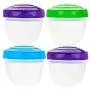 Sistema To Go Yogurt Food Storage Container Set -- Pack of 4 Containers, 5 Ounce, Assorted Colors (4 Pack) Sistema To Go Yogurt Food Storage Container Set -- Pack of 4 Containers, 5 Ounce, Assorted Colors (4 Pack)