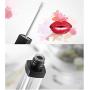 XINGZI 4PCS 10ml 0.34oz Empty Square Lip Gloss Tube Plastic Clear Lipstick Lip Balm Bottle with Lipbrush Black Cover DIY Lipstick Container Vials for Travel and Home Use