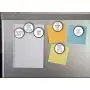 Rae Dunn Moms Kitchen Canister for Cookies, Treats or Snacks and Set of 6 Fridge Magnets Gift Set Large Letter LL Pottery Bundle