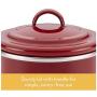 46948 Enamel on Steel Bacon Grease Can/Bacon Grease Container - 4 Inch, Red (Pack of 2)