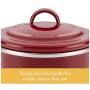 46948 Enamel on Steel Bacon Grease Can/Bacon Grease Container - 4 Inch, Red (Pack of 2)