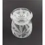 IncisoArt Hand Etched Vibe Storage Jar Sandblasted (Sand Carved) Glass Handmade USA Custom (4.5 Ounce (133ml), Cannabis Leaf Stash) IncisoArt Hand Etched Vibe Storage Jar Sandblasted (Sand Carved) Glass Handmade USA Custom (4.5 Ounce (133ml), Cannabis Leaf Stash)