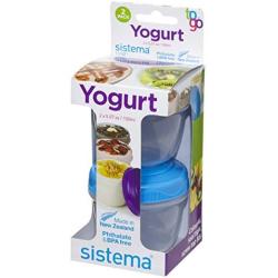 Sistema To Go Collection Yogurt Food Storage Containers, Pack of 2