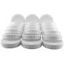 Xigeapg Plastic Mason Jar Regular Mouth Screw-On White Lids-24 Pack-Standard Size Jar Storage Caps