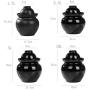 Cereal Containers Ceramic Canister, Sauce, Kimchi, Sauerkraut, Ceramic Jar Containers (color : D, Size : 10l)