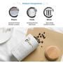 Food Storage Containers with Lids Airtight Bpa Free Large, Ceramic Pottery Cereal Containers Canister Cookie Jar for Kitchen Pantry Organization Candy Bulk, 600mL (Color : Coffee)