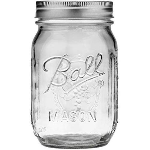 Ball Regular Mouth Pint 16-oz Mason Jars with Lid and Band (1-Pack)