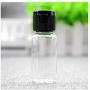 30PCS 15ml 0.51oz Empty Reusable Clear Plastic Sample Bottle With Black Flip Cap Travel Vial Jar Pot Container For Cosmetic Case Emollient Water Liquid Shower Gel Face Cream Emulsion Hand Lotion