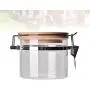 UPKOCH Glasbehälter Rund Klare Mason Gläser mit Schraubdeckeln zur Aufbewahrung von Kaffee, Zucker, Mehl, Kräutern, Snacks, Süßigkeiten und Honig (450ml)