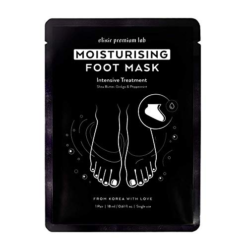 Moisturizing Foot Mask (1 Pack) - Hydrating Socks for Women & Men - Spa Feet Treatment Booties - Best Korean Moisturizer for Dry Heel
